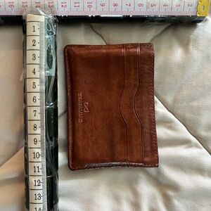 Trafalgar Rich Brown Leather Card Holder
